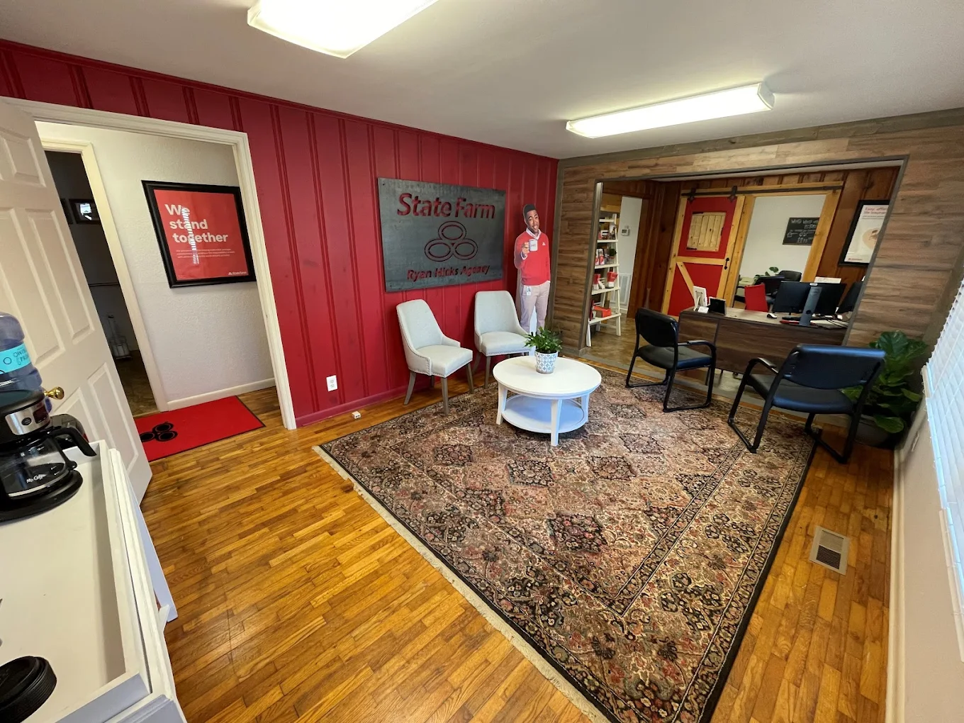 Make yourself comfortable in our waiting room area!