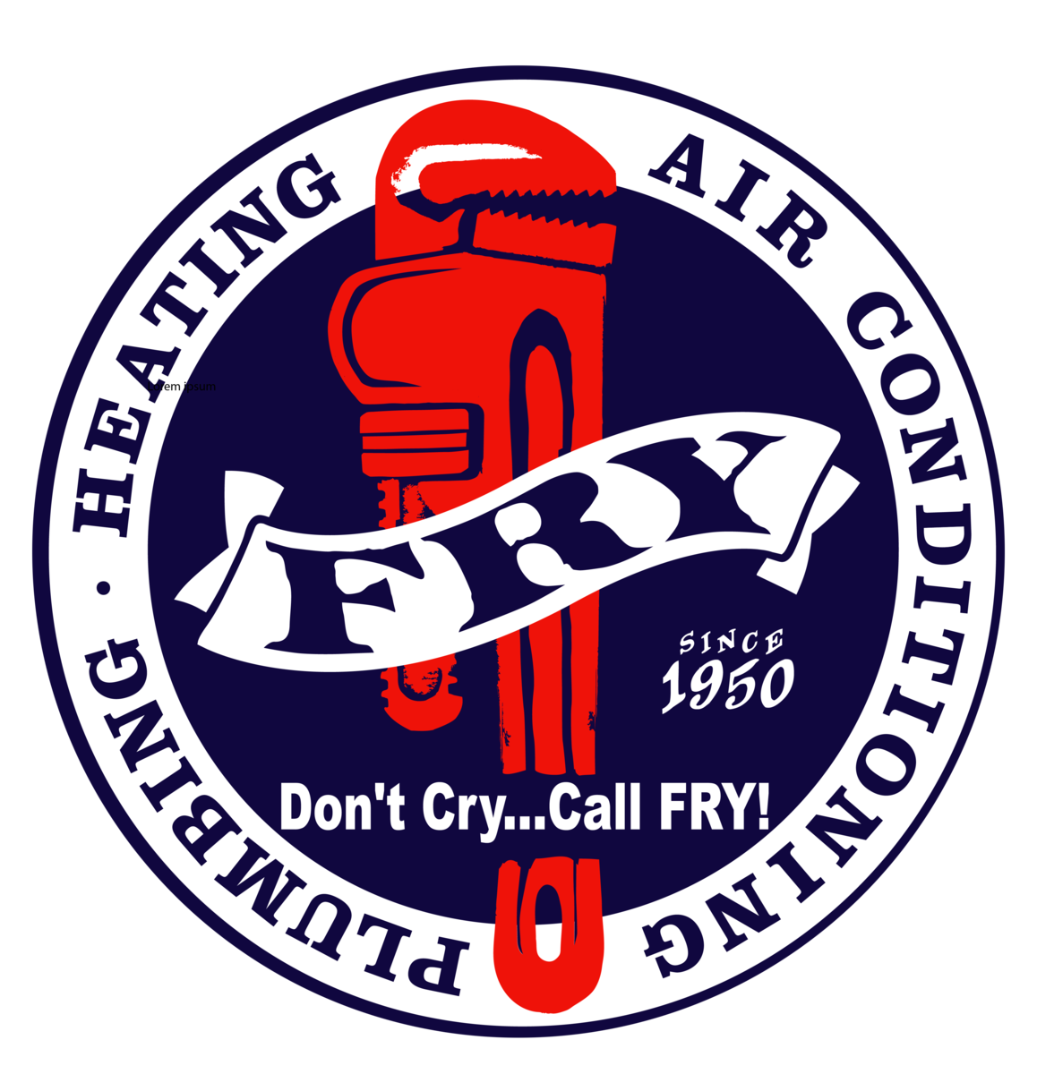 fry plumbing, heating, and cooling logo