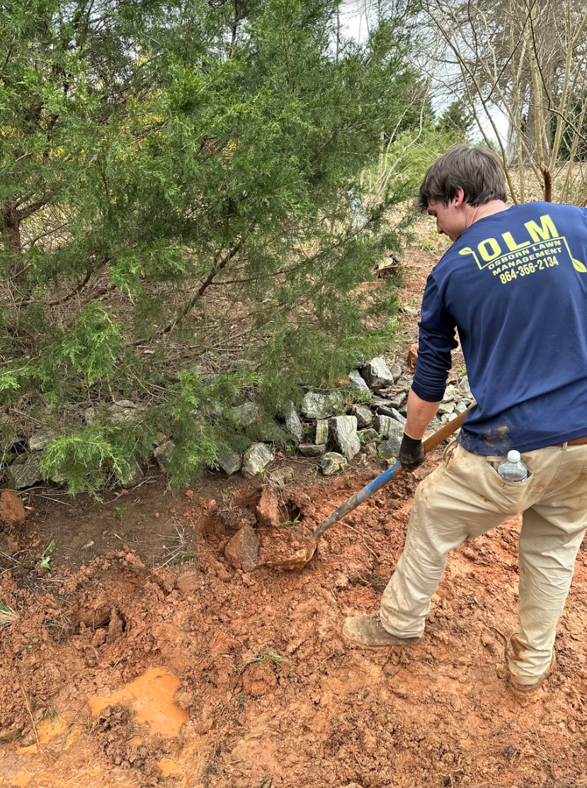 Landscaping work