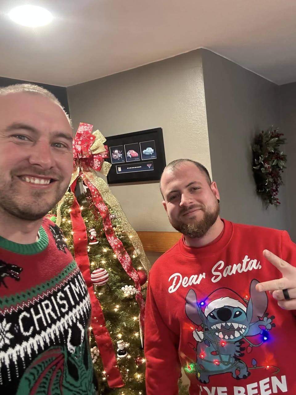 Christmas spirit week, day #3-Ugly Sweater Day! Our team is having so much fun this week celebrating the upcoming holiday. The only thing that can make it a little bit better, would be some snow! Today’s winner of the participation present is Daniel.