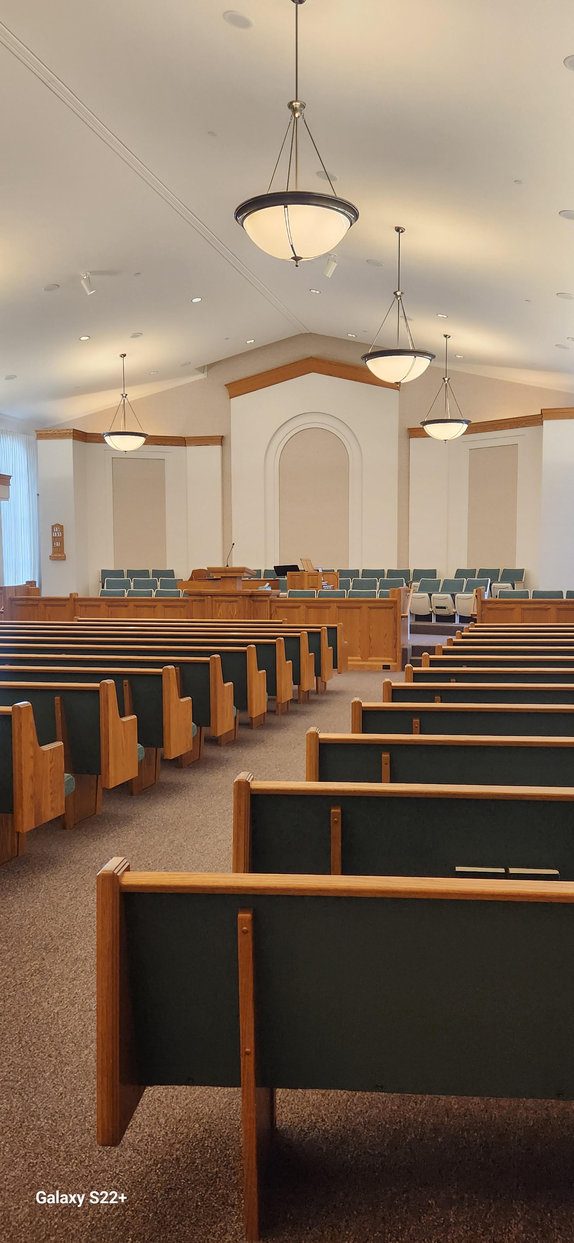 The chapel where members meet the first hour of church to take the sacrament and hear talks.