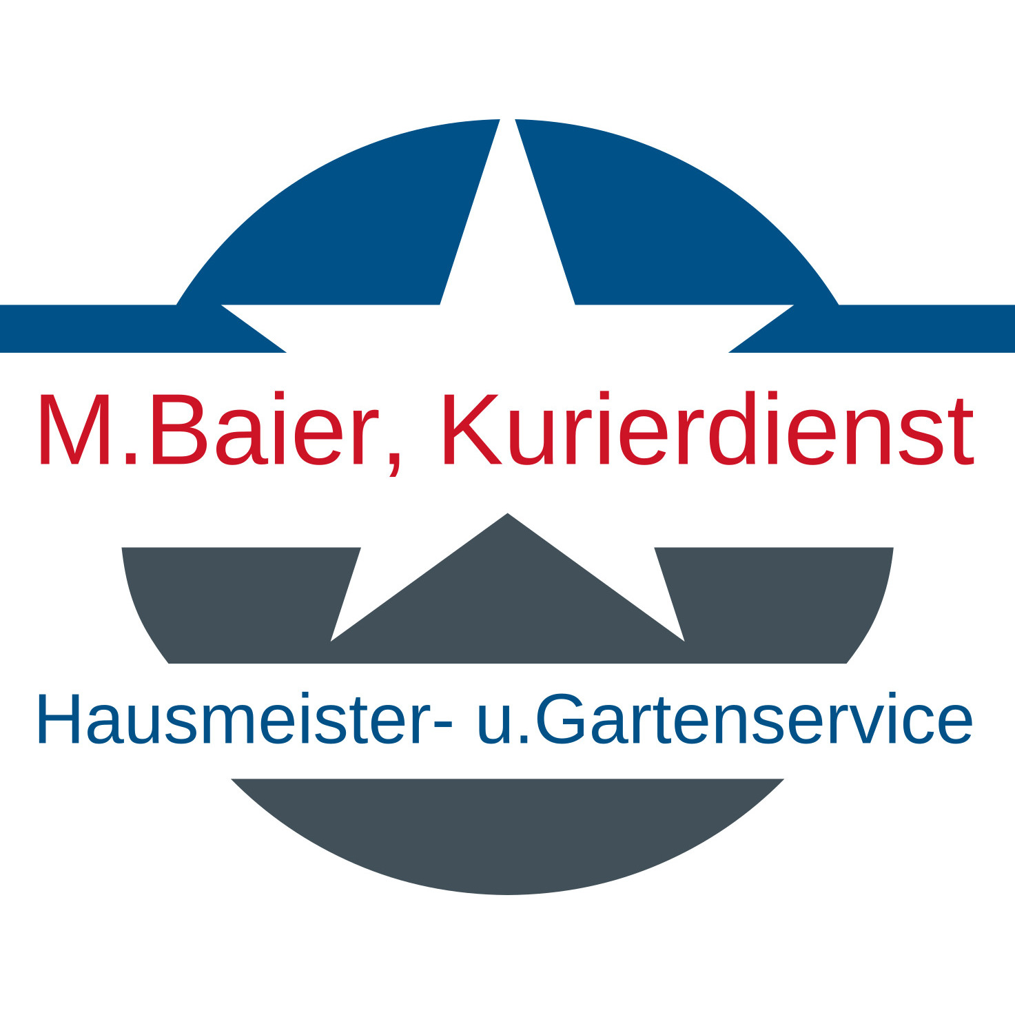 M. Baier, Kurierdienst, Hausmeister-und Gartenservice Logo