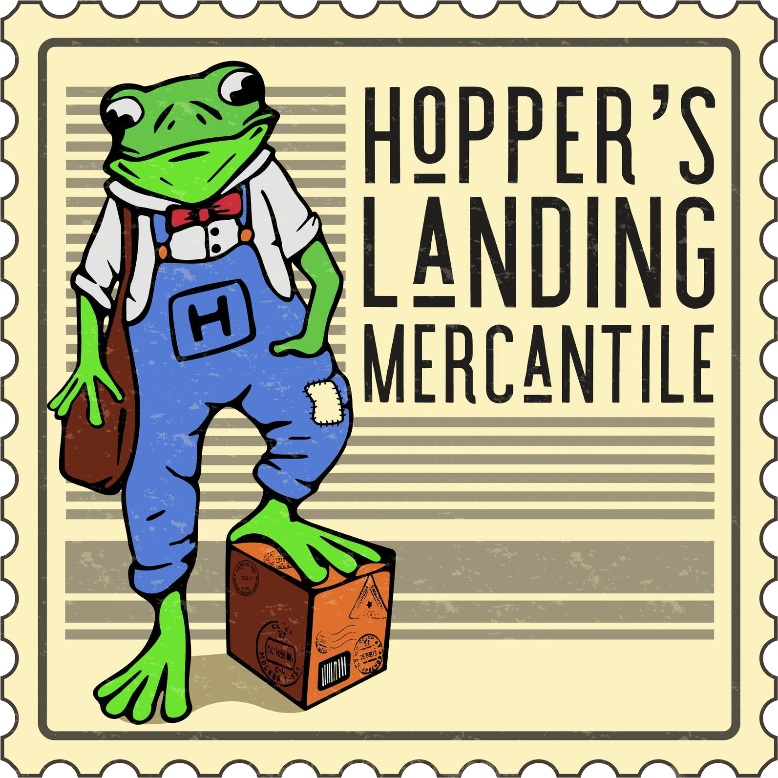 Hopper&apos;s Landing Mercantile Logo