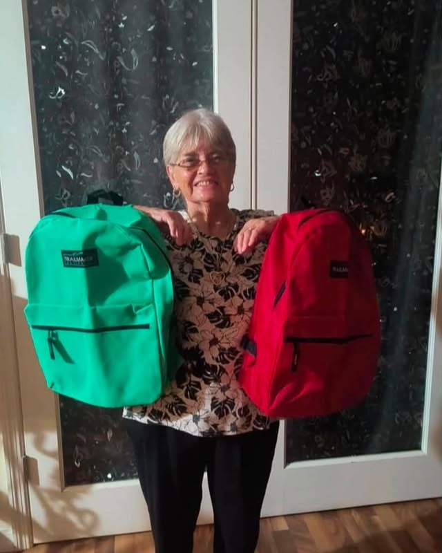 Back to school means sharing smiles and backpacks! This year, we donated twice as many backpacks as  