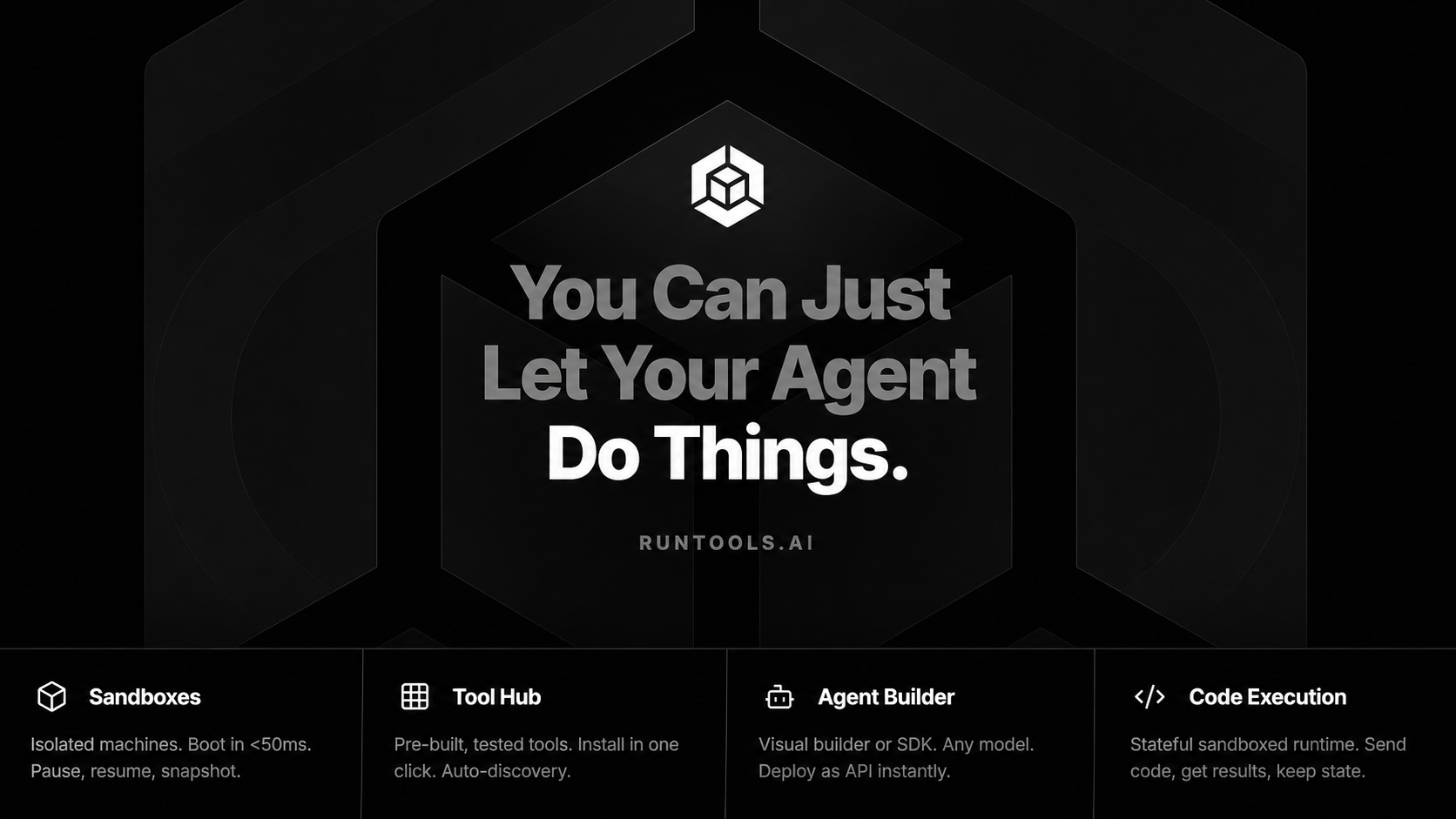 Runtools AI believes you can just let your AI Agents do things 