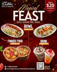 Introducing Magical Feast at Tabla Indian Cafe & Sweets – Orlando — a delicious combo designed to sa 
