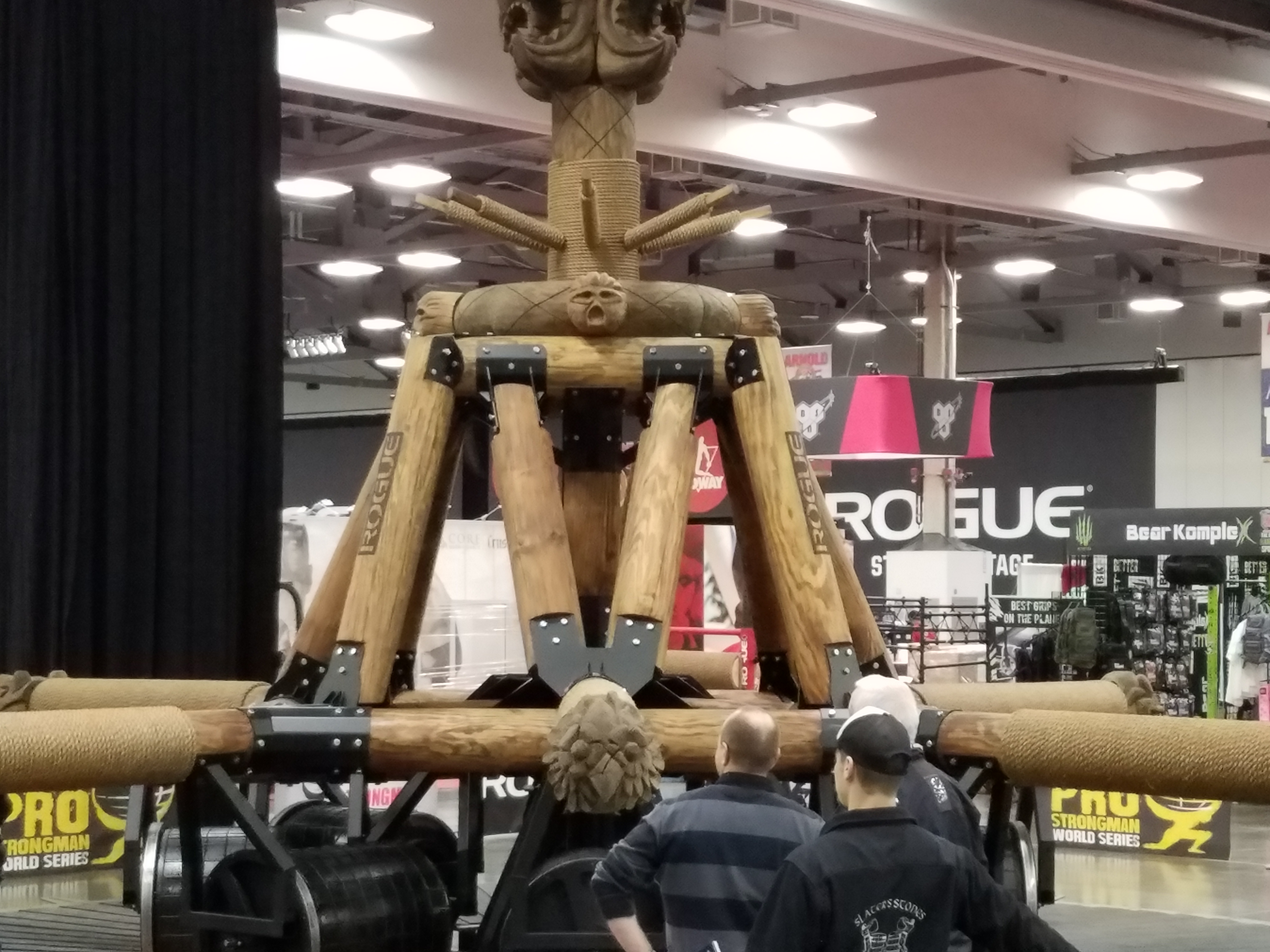 The Wheel of Pain designed by Rogue fitness in Columbus Ohio for the Arnold strongman Pro-Series has been an audience favorite for several years.