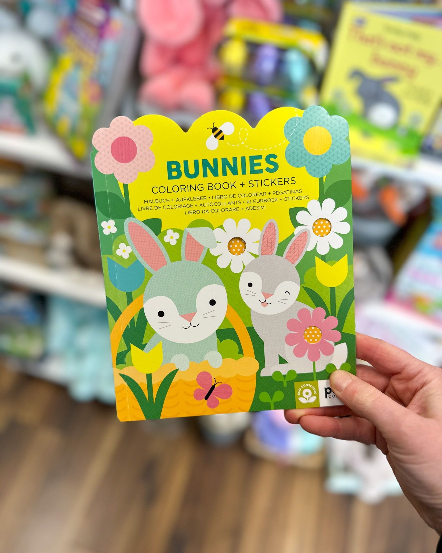 We're here to help you fill those baskets with the CUTEST extras. This sticker and coloring book is a perfect pick for ages 4+ or anyone who loves bunnies.