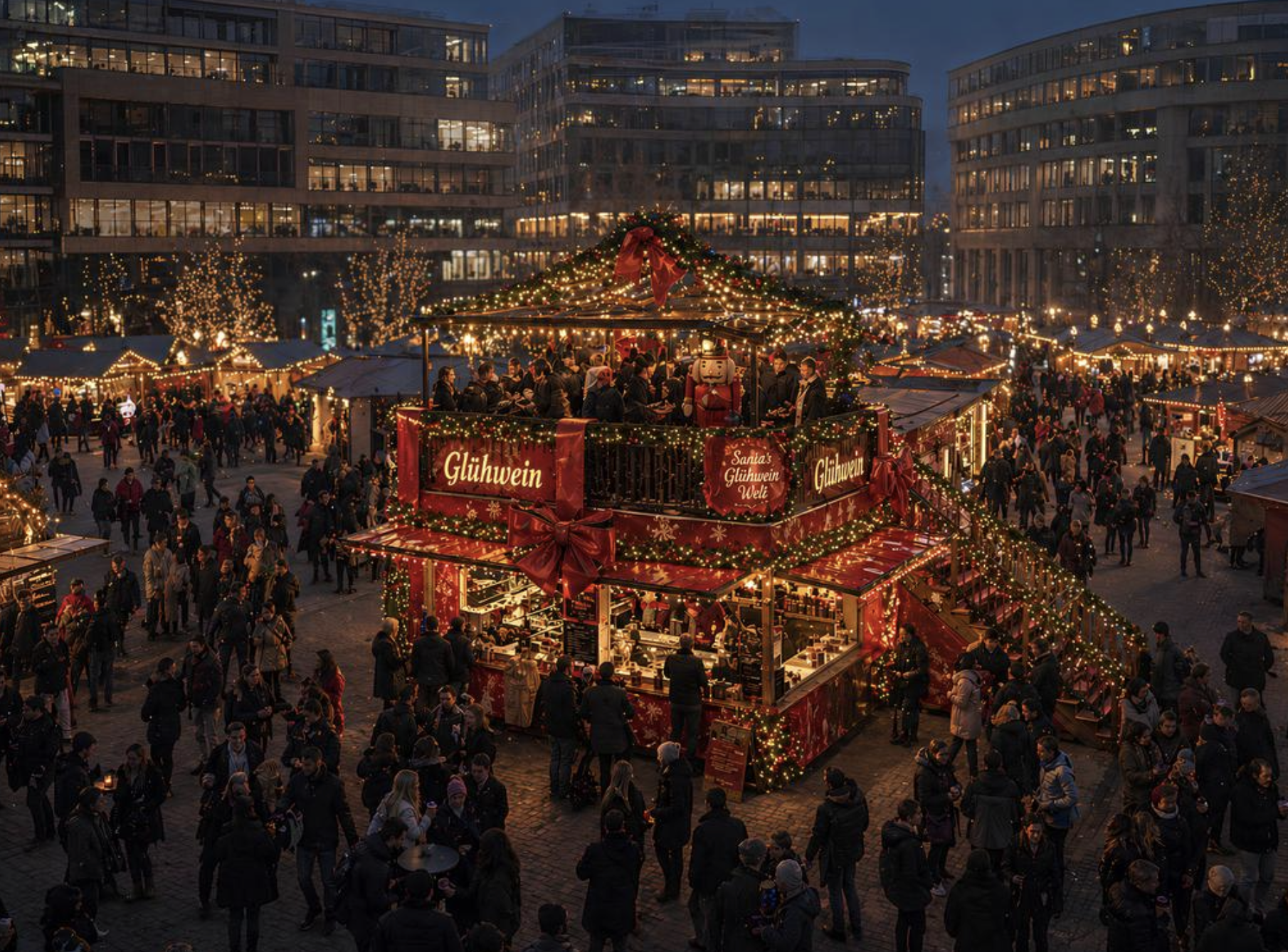 Santas Weihnachtsmarkt im MediaPark, Im Mediapark in Köln