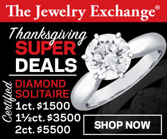 Black Friday Deals are finally here! Until Nov 25th, our Certified 1 ct Diamond Solitaires are now only $1550 for a limited time! We even have a 15% off discount off all solitaires, solitaire pendants, and studs.