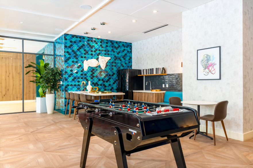 Clubroom games that energize playful spirits.