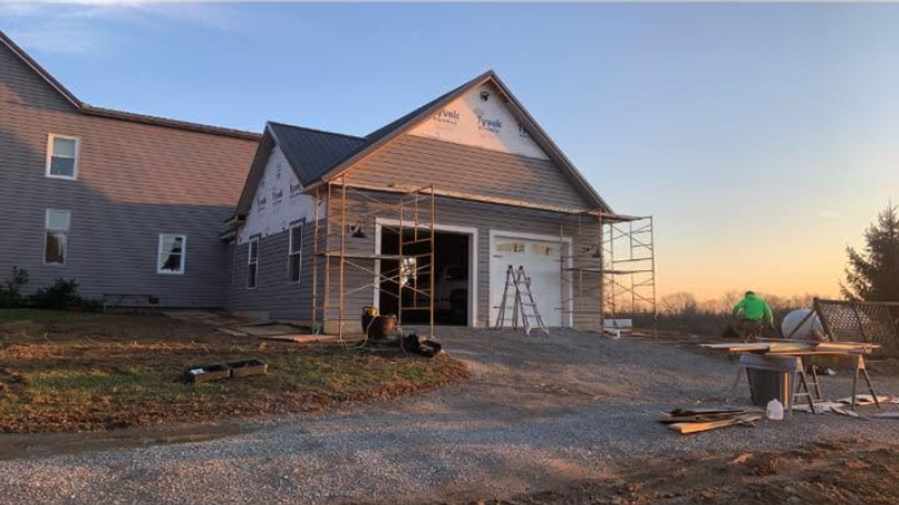 As a garage builder, we have to start pretty early and work really late to get the job done on time  