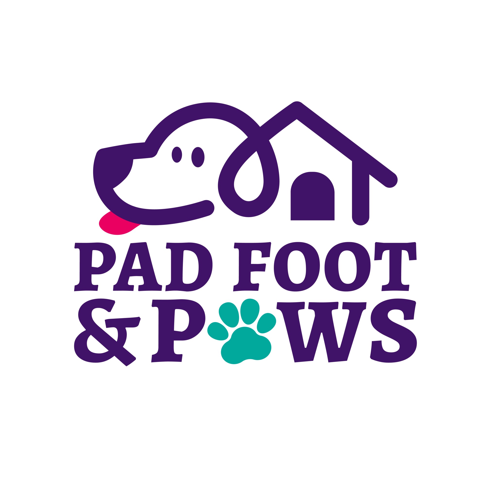 Pad, Foot & Paws Logo
