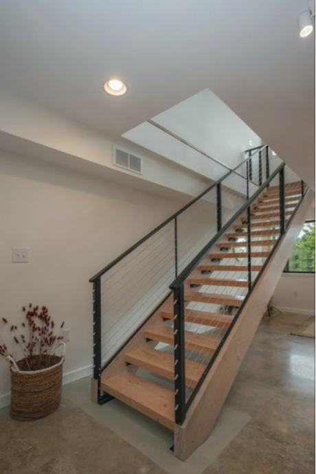 Modern, polished, open spaces