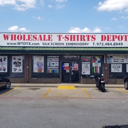 wholesale t shirts depot inc in Dallas, TX, 11311 Harry Hines Blvd # 201, Store Hours, Sale