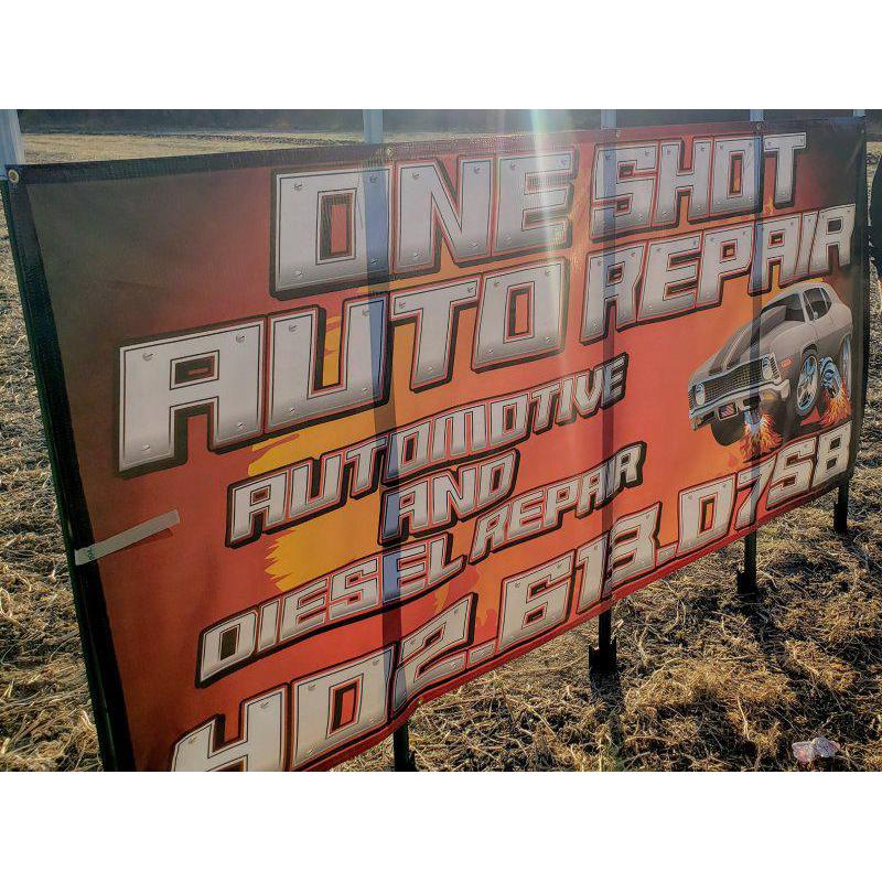 One Shot Auto Repair Logo
