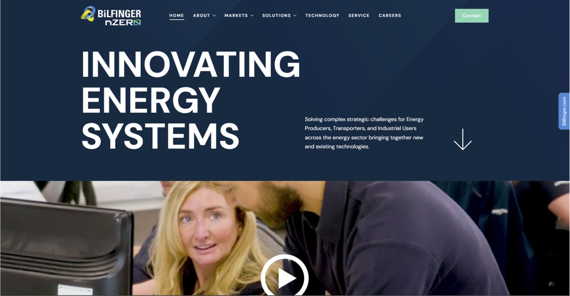 Net Zero solutions website design and development