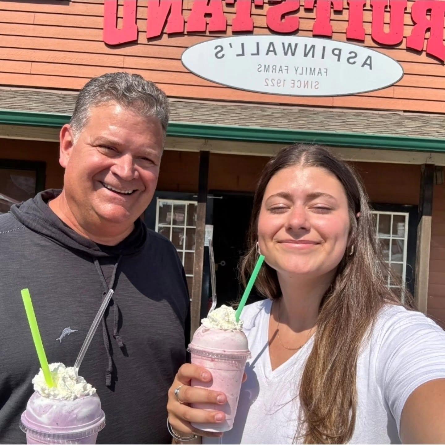 Thankful Friday! I went with the blackberry shake this time because the peaches still weren't ripe.  