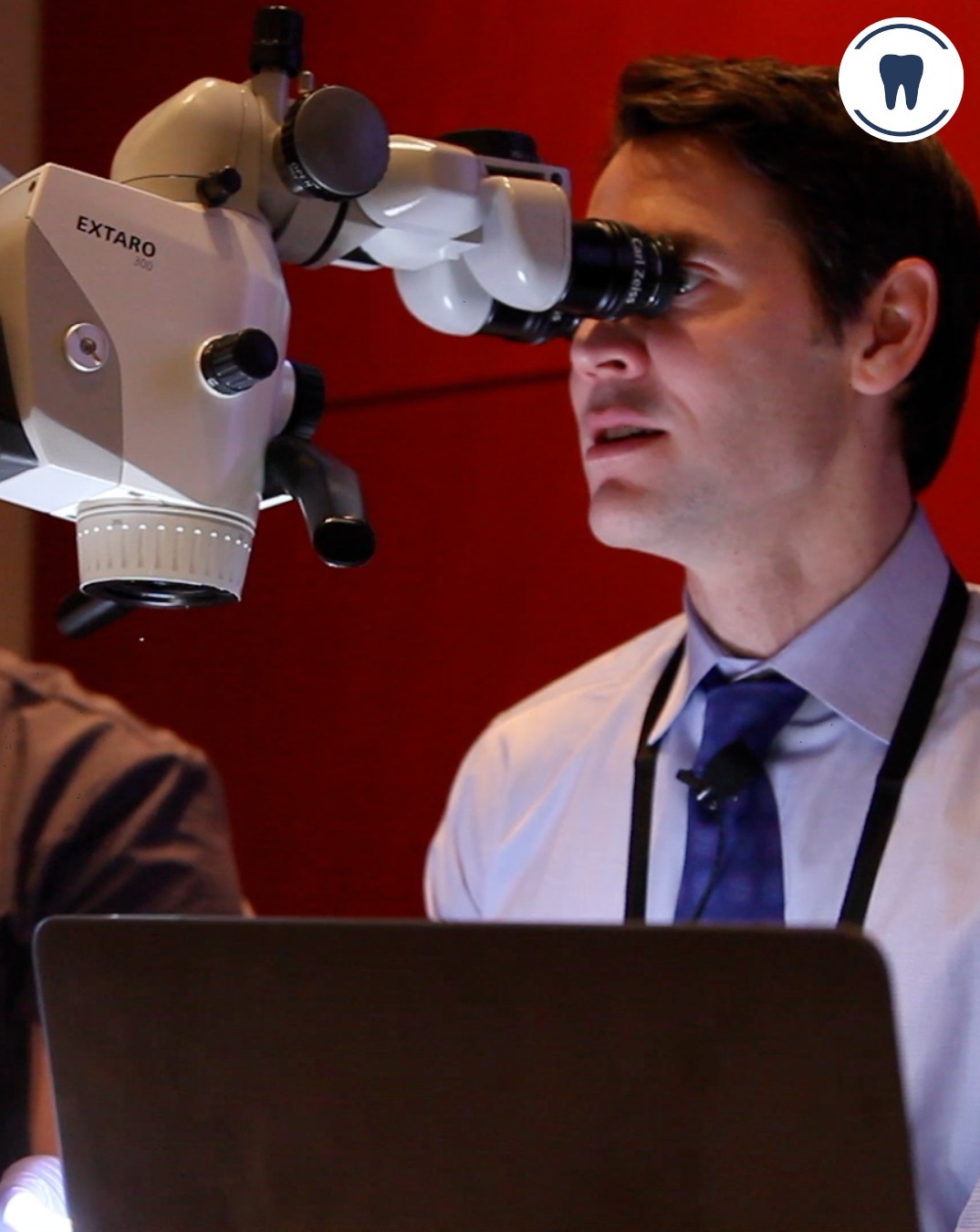 Dr. William Nudera working with dentistry tec 