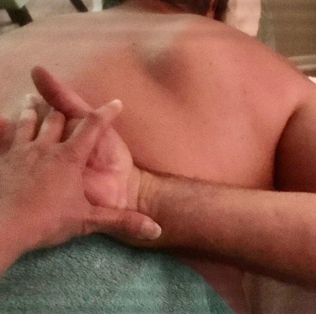 Kinesiology stretching with lomi lomi