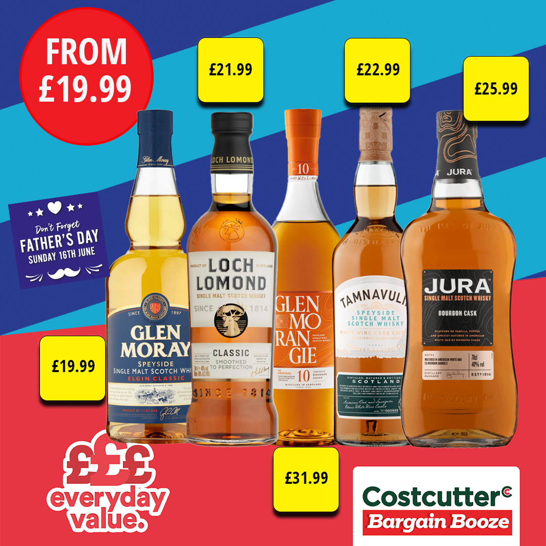 From £19.99 on selected spirits Costcutter featuring Bargain Booze Nuneaton 02476 394515