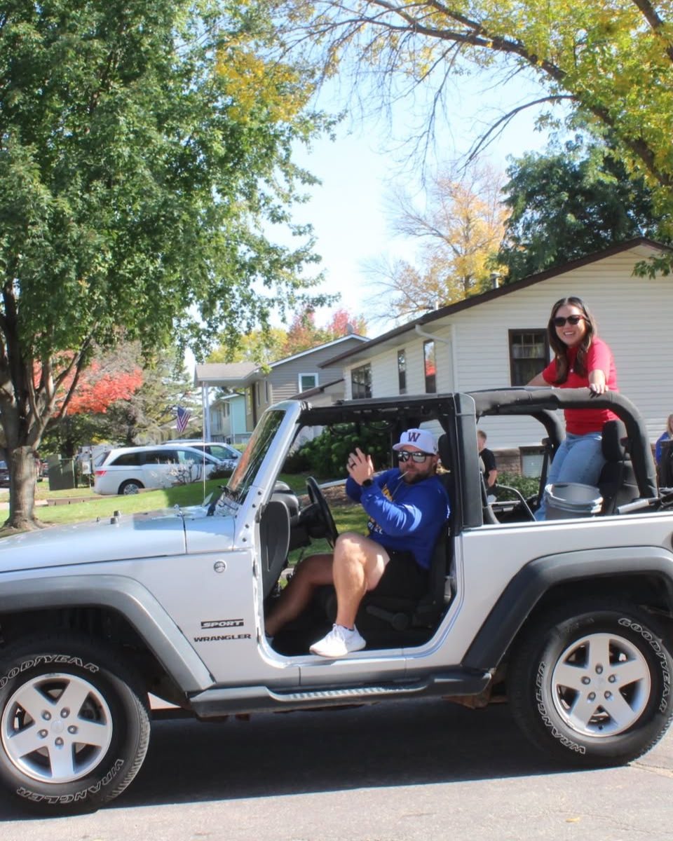We had a great time at the Waseca Homecoming Parade! We&rsquo;re proud to celebrate Katie and her Friend of Education Award, recognizing her support of local schools and students. Congratulations, Katie!
