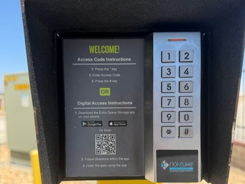 Keypad - Extra Space Storage at 13522 Main St, Hesperia, CA 92345