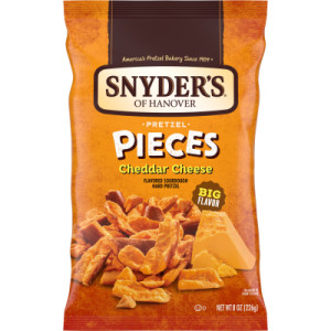 Snyder's of Hanover Pretzel Pieces, Cheddar Cheese, 8 Oz featured image