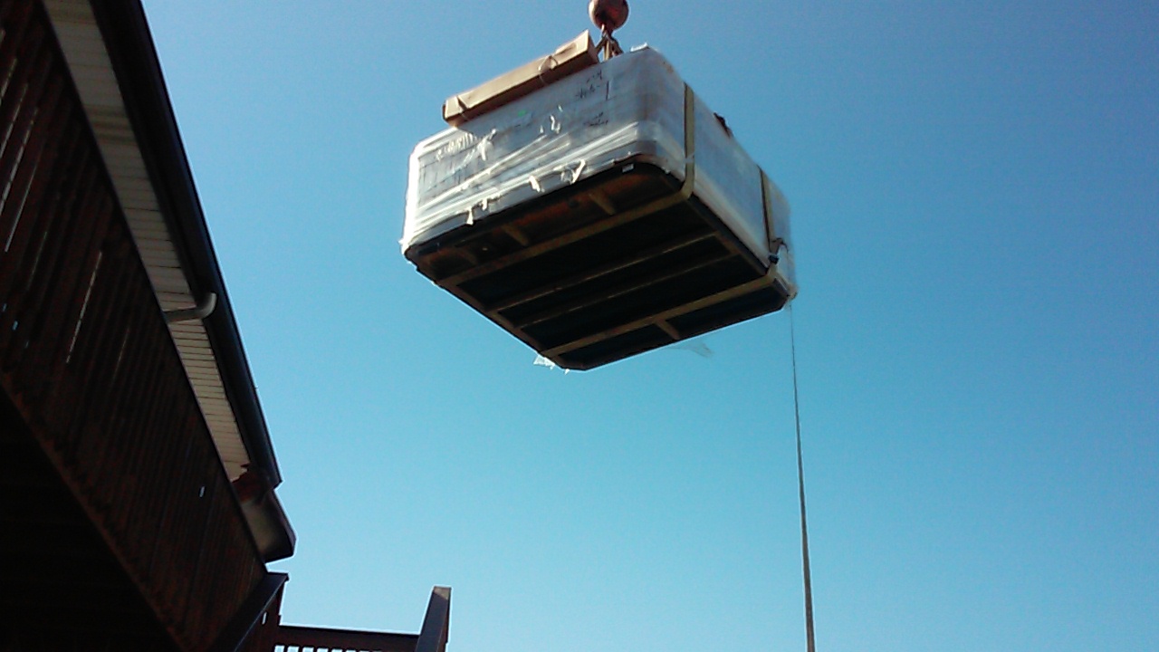 Got an installation that requires a crane? No Problem. We can handle it all!