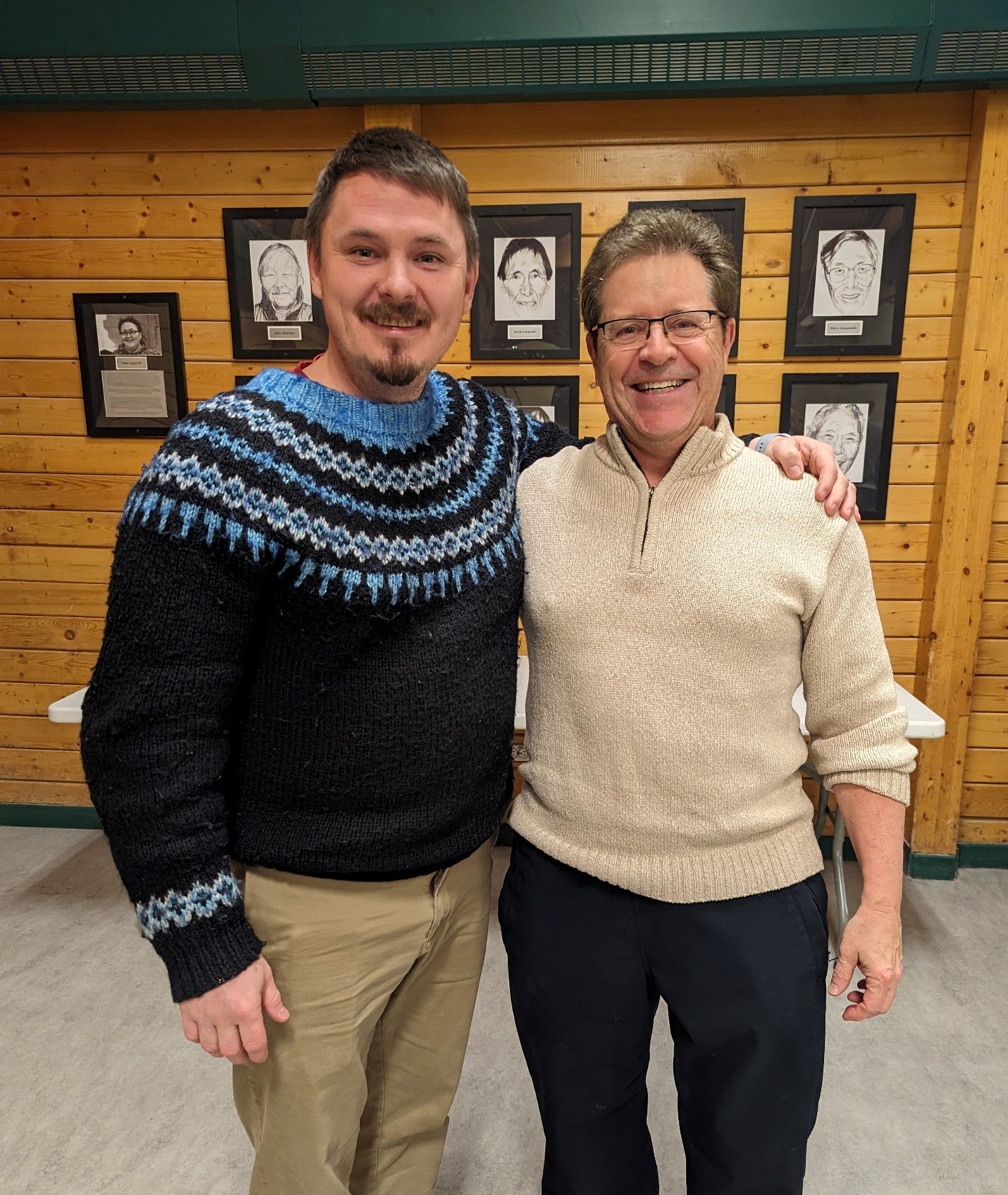 Left to right P.J. Akeeagok, Premier of Nunavut, and Wade.jpg