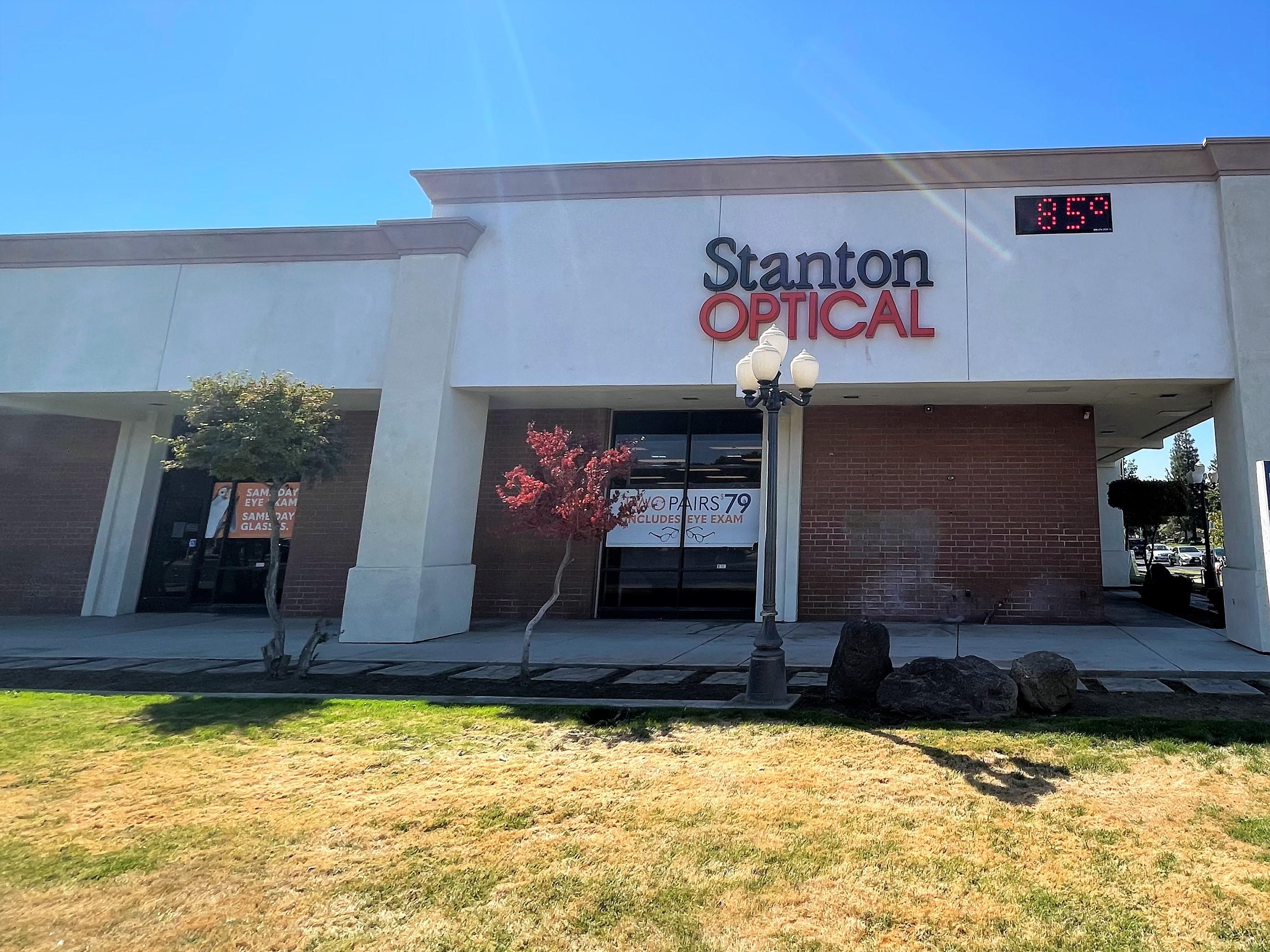 Storefront at Stanton Optical store in Merced, CA 95348