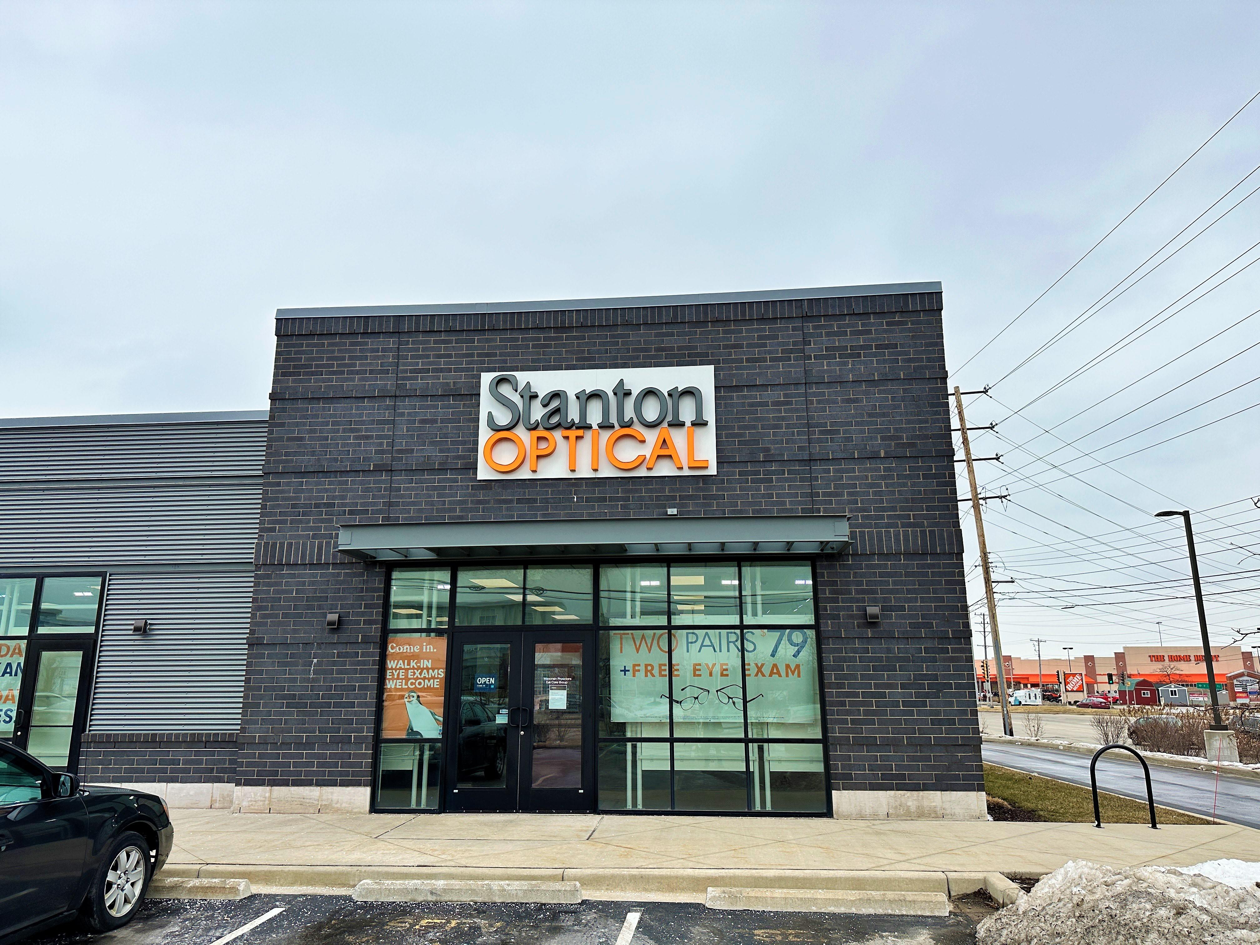 Storefront at Stanton Optical store in Brookfield, WI 53005