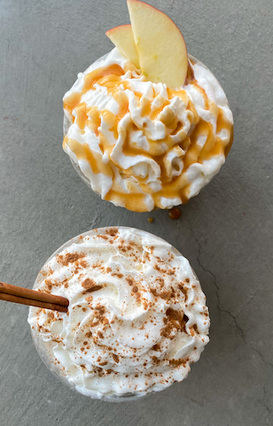 Spice Carmel Apple & Great Pumpkin Latte