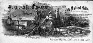 1895 Horlicks Food Co Letterhead