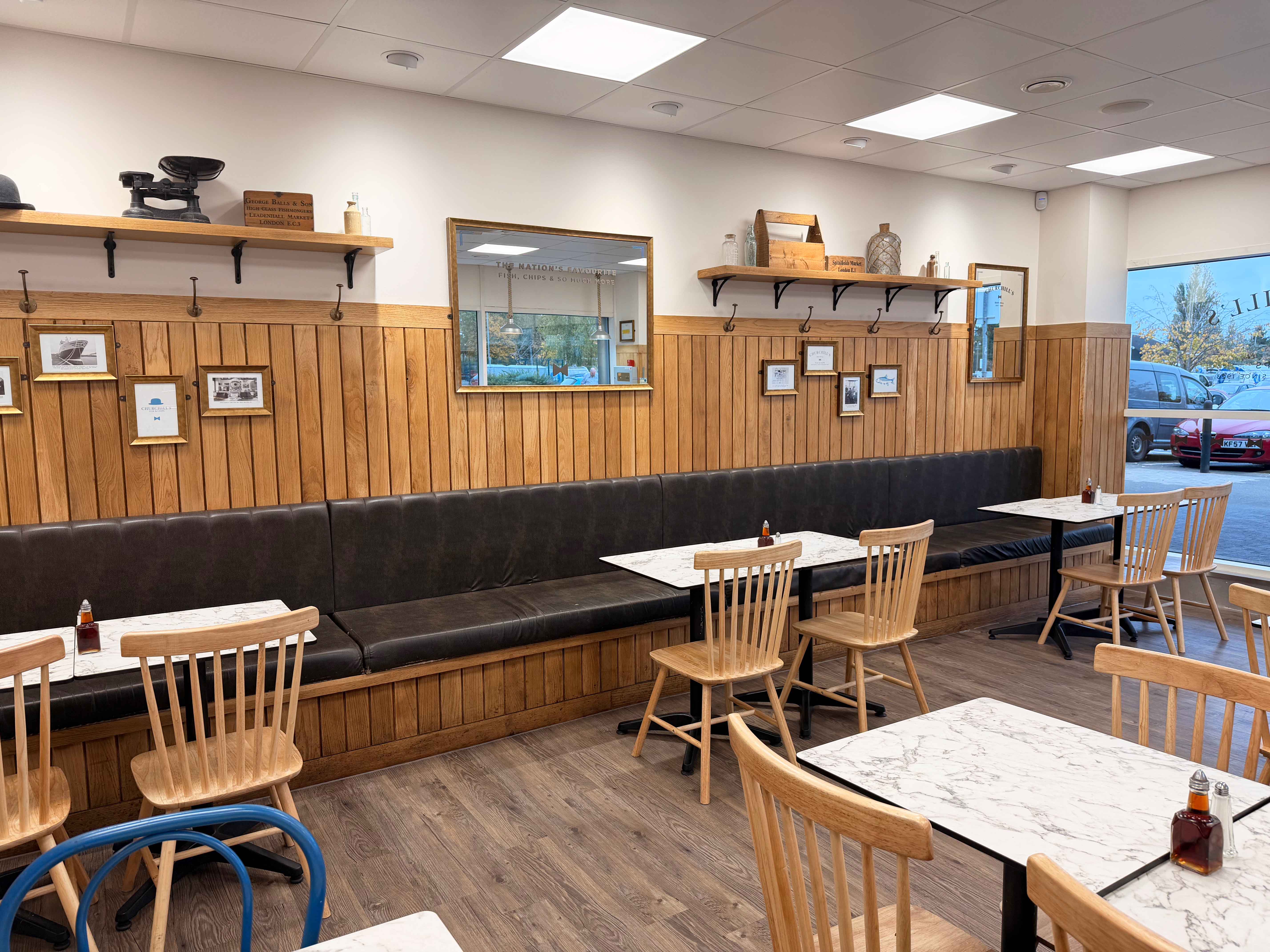 Churchills Fish and Chips, Bar Hill restaurant interior