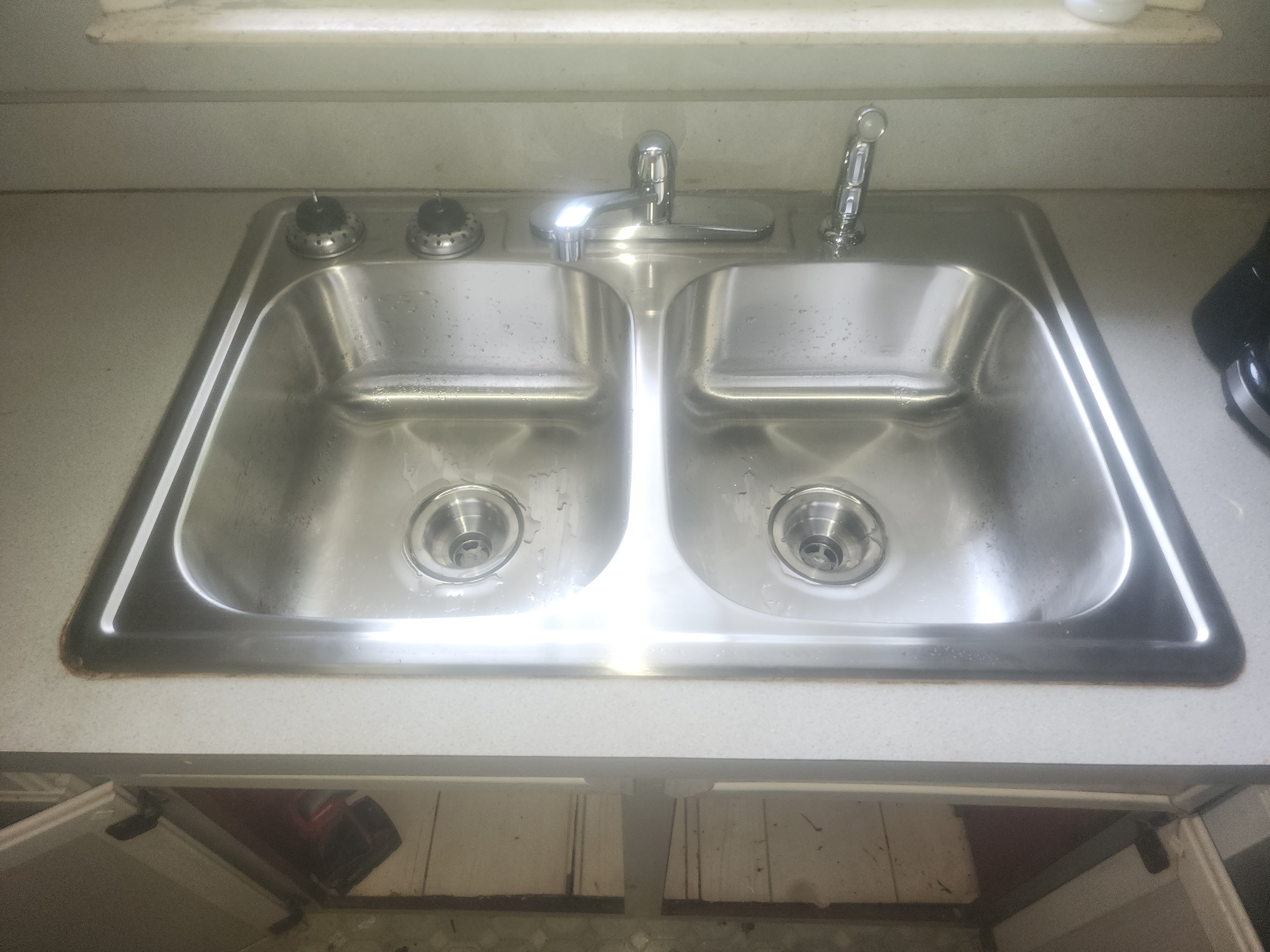 Clean, finished plumbing work — no mess left behind. 
