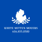 White Mitten Movers Logo