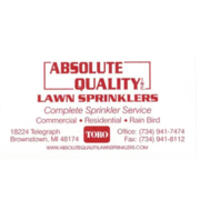 Absolute Quality Lawn Sprinklers Logo