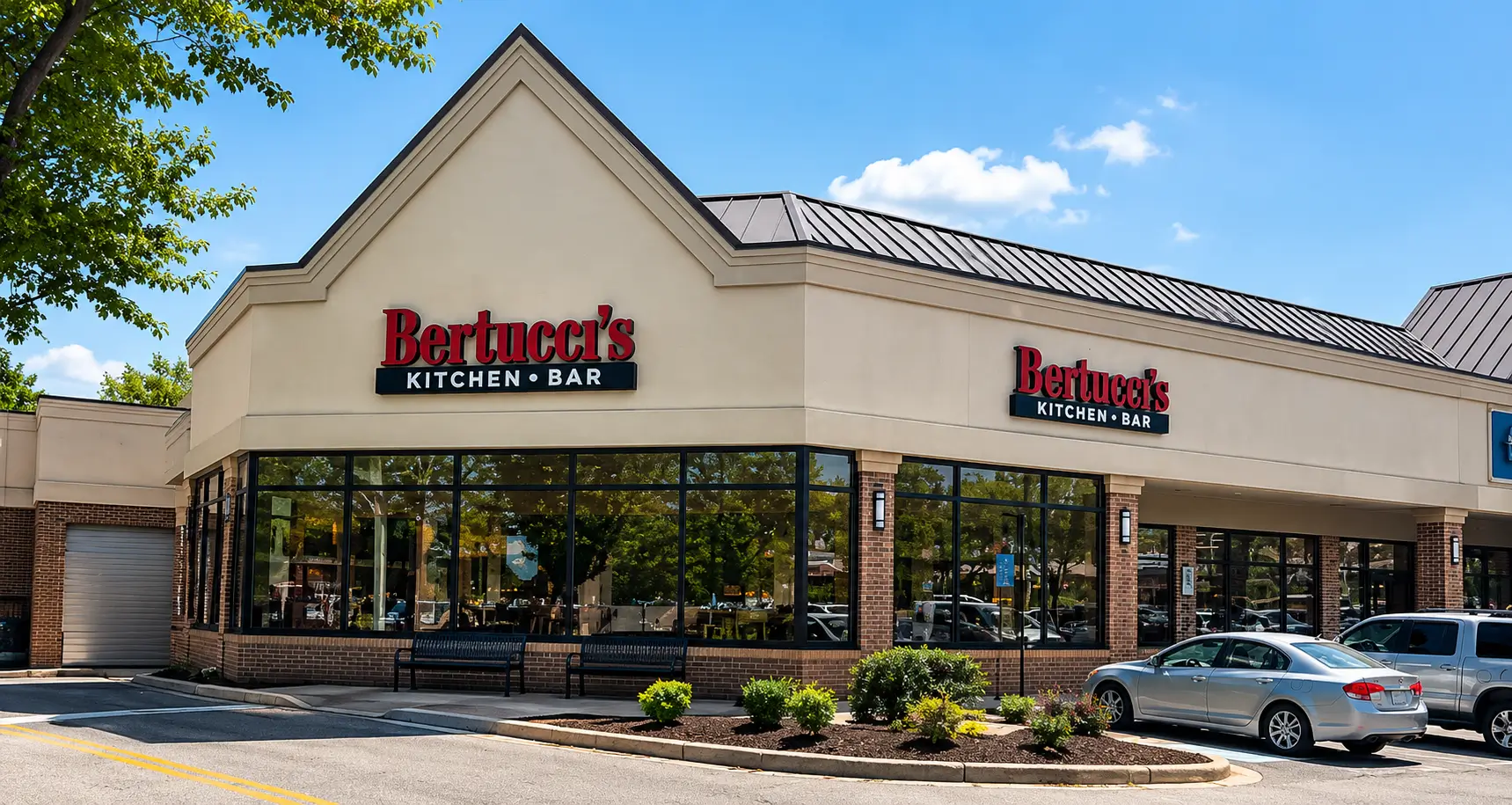 The exterior of Bertucci's Springfield, PA