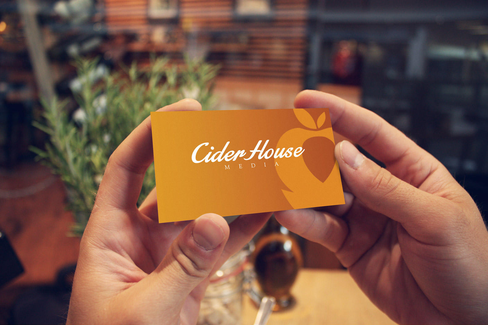 Business card design for Cider House Media