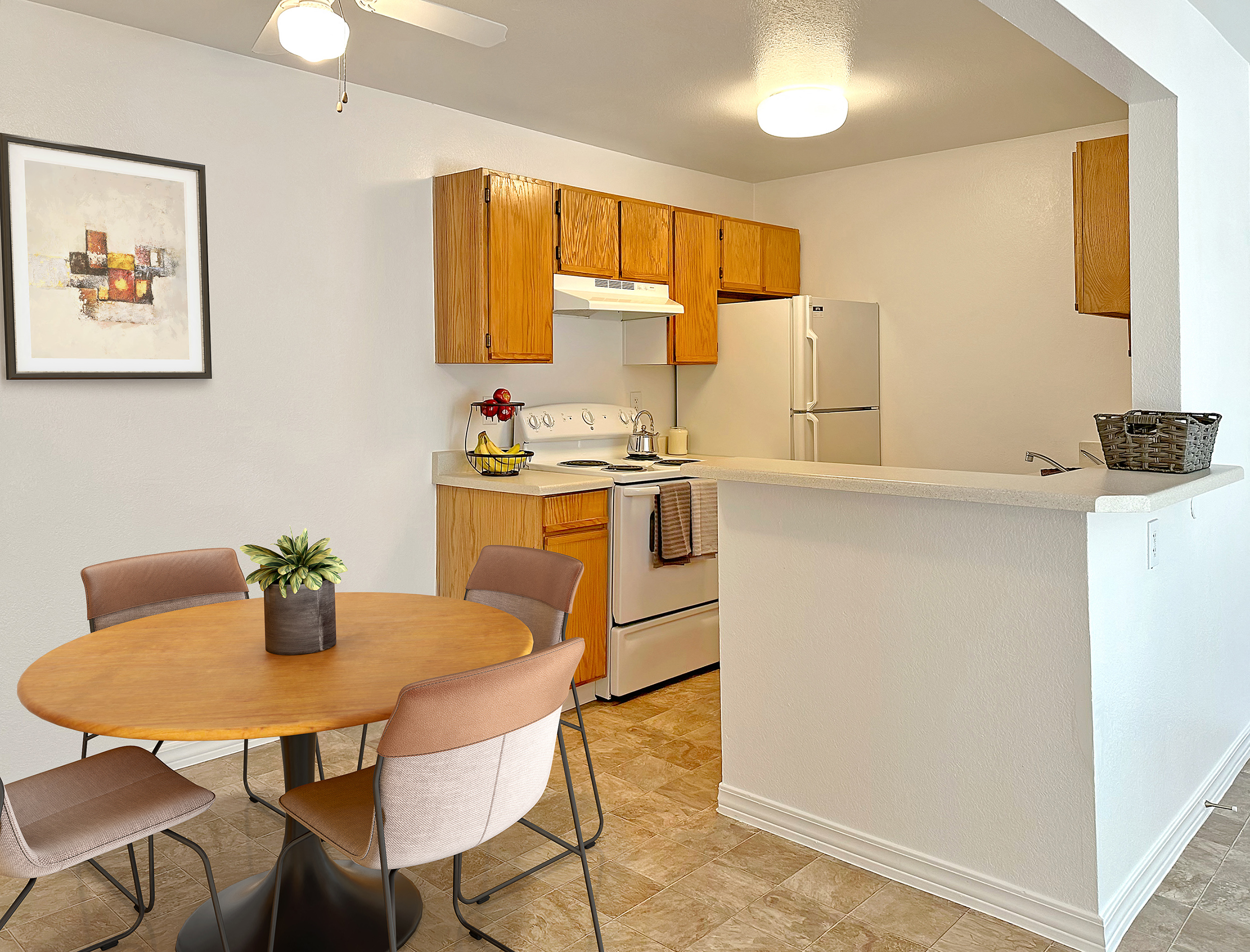 Well Equipped Eat-In Kitchen