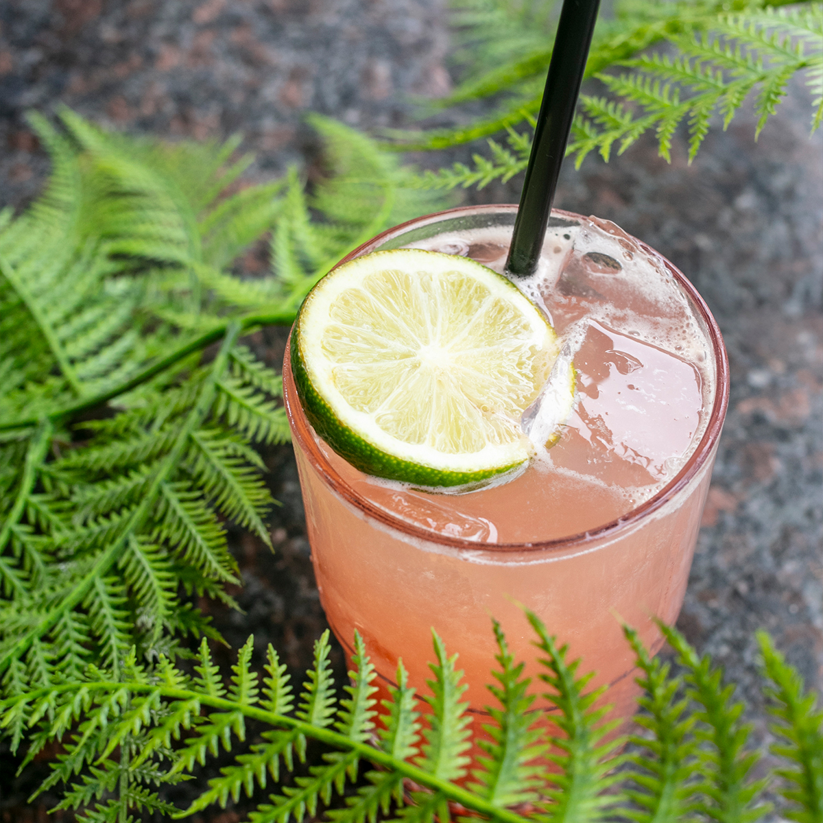 Paloma Royale | derrumbes oaxaca mezcal, grapefruit, fresh lime, chambord raspberry liqueur