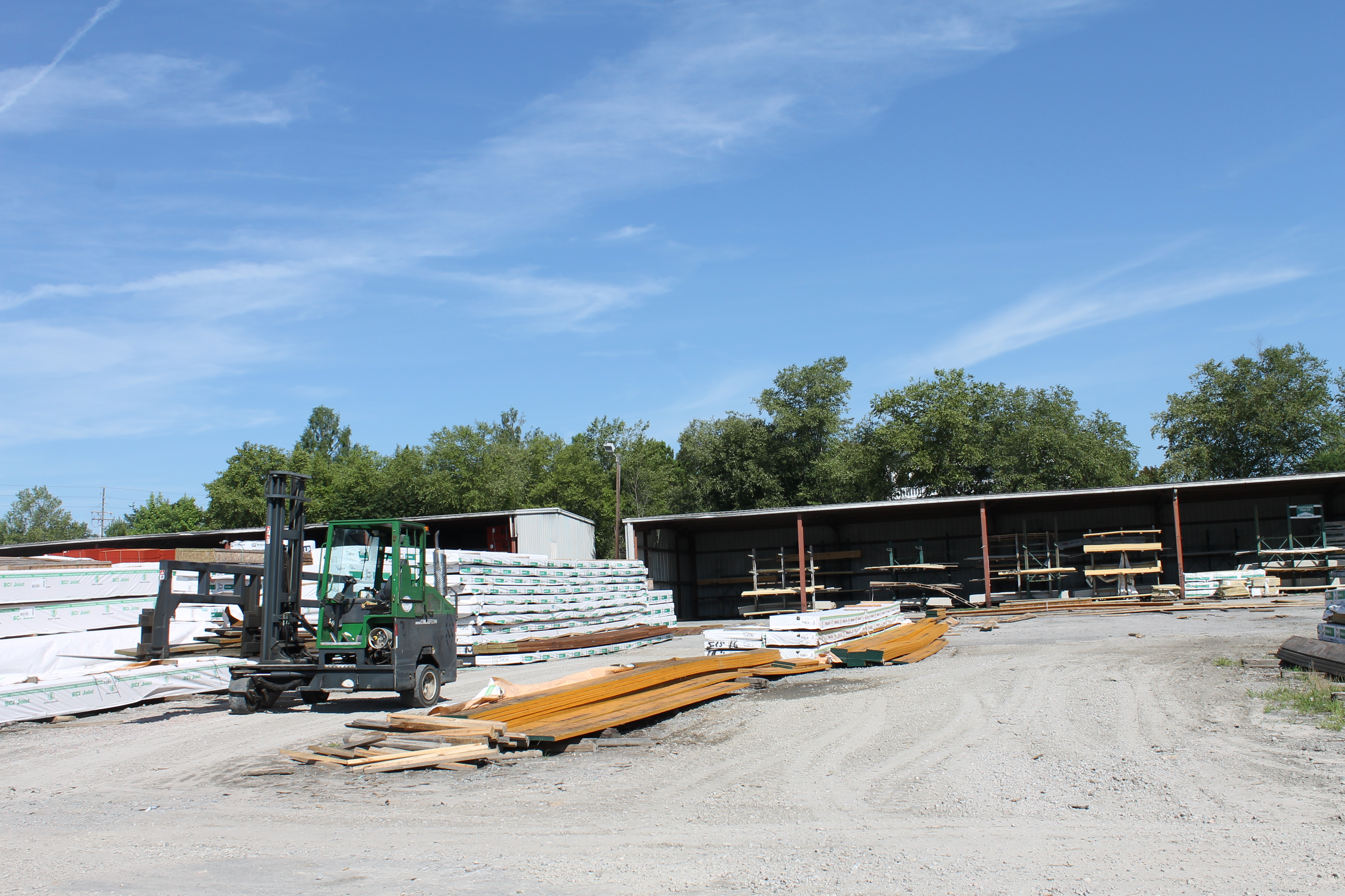 Builders FirstSource lumber yard in Garner, North Carolina.