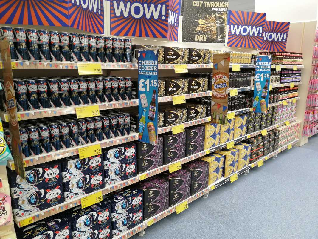 B&M's brand newly refurbished store in Blackpool (Vicarage Lane) is fully stocked with beer, cider and spirits to enjoy the great British summer with. Come on into store and see our Beer Festival event, on for a limited time!