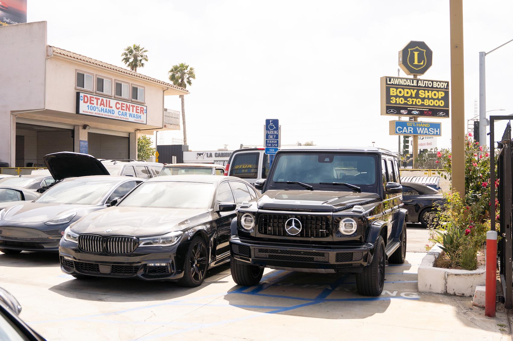 Mercedes Benz G Wagon after collision repair at LUXE Auto Body Shop