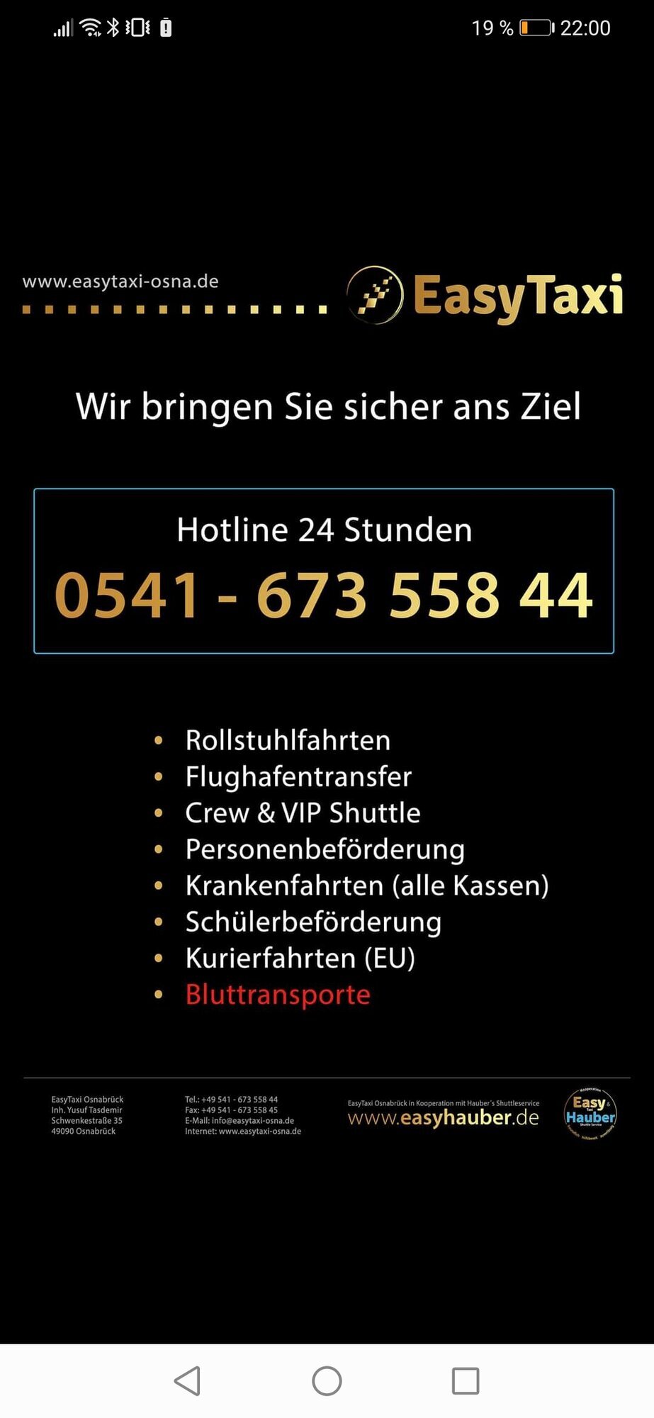 EasyCar Krankenfahrten & Rollstuhlfahrten Osnabrück, Pagenstecherstraße 80 in Osnabrück