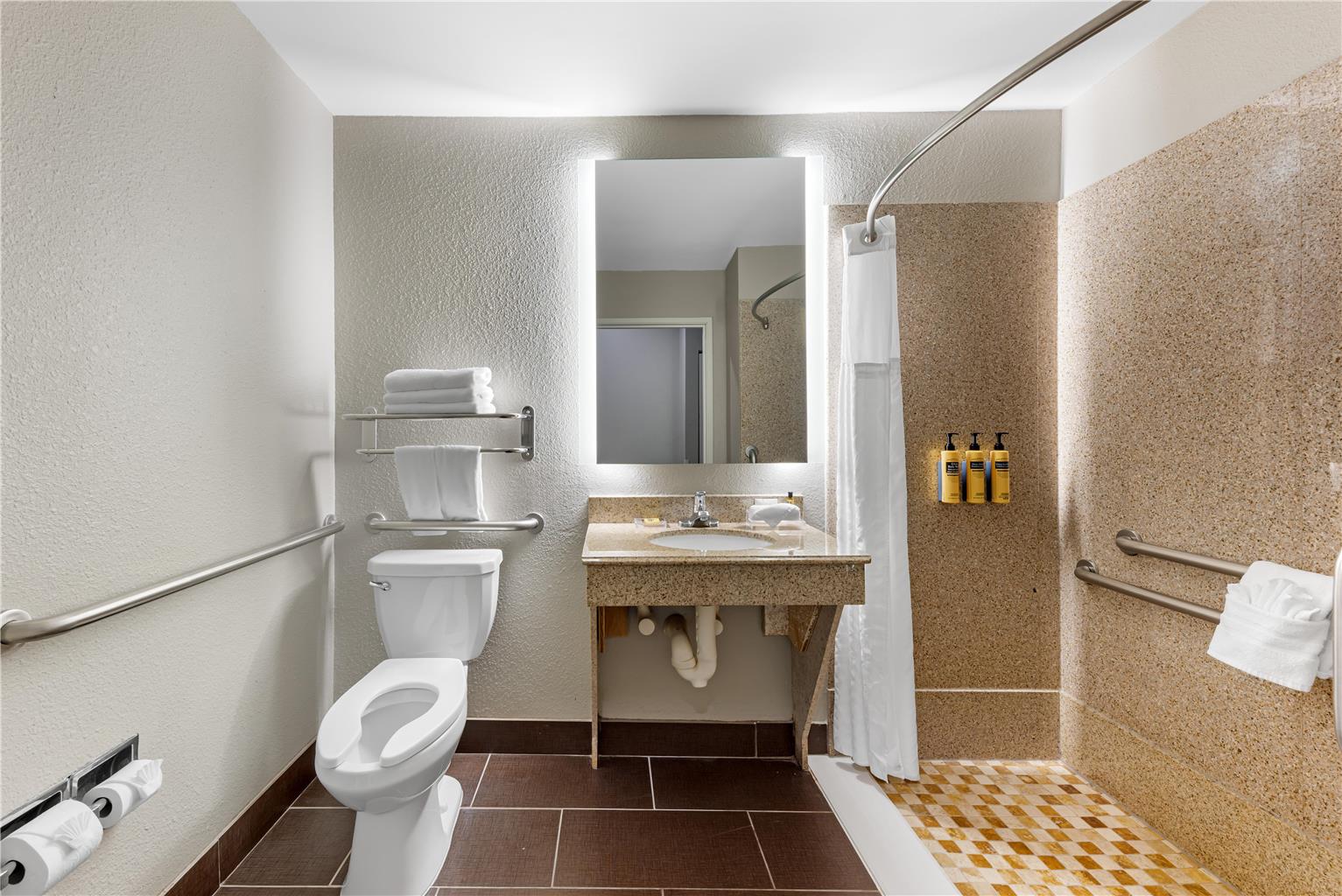 Accessible King Bathroom (Roll-In)