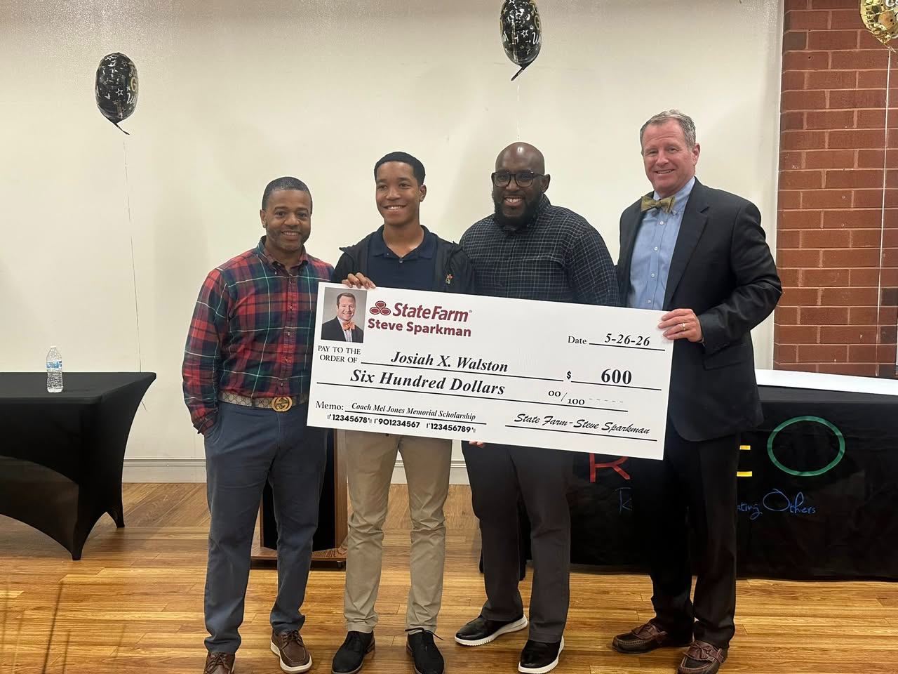 Steve was honored to join RPEO in recognizing outstanding graduating student athletes. This year, four recipients received awards in memory of Coach Mel Jones, whose legacy continues to inspire excellence in athletics, leadership, and community involvement.