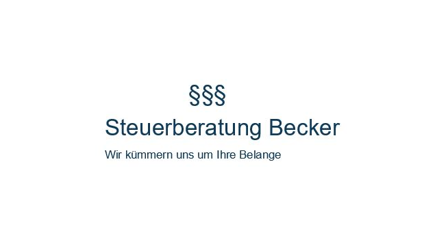 Logo Steuerberatung Becker