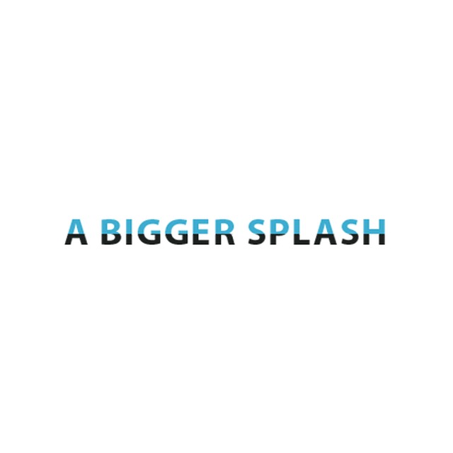 a bigger splash Logo